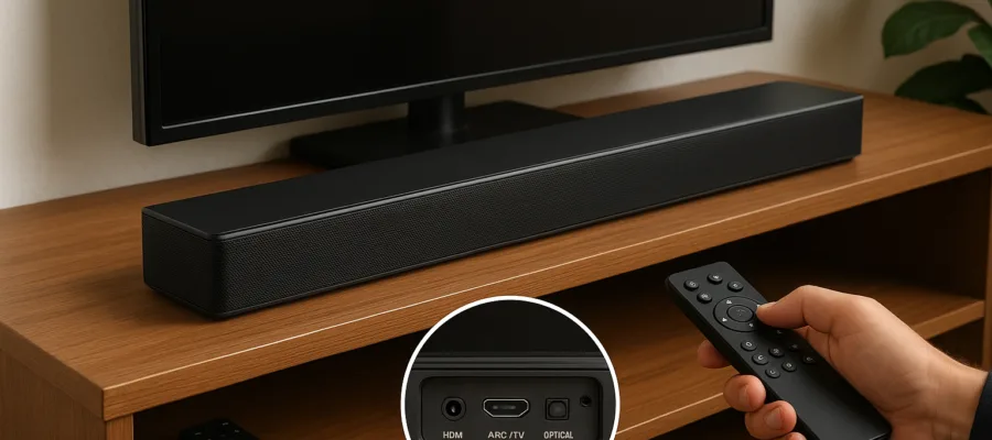 Soundbar kaufen fuer Heimkino: Anschlussmoeglichkeiten und Kompatibilitaet erklaert