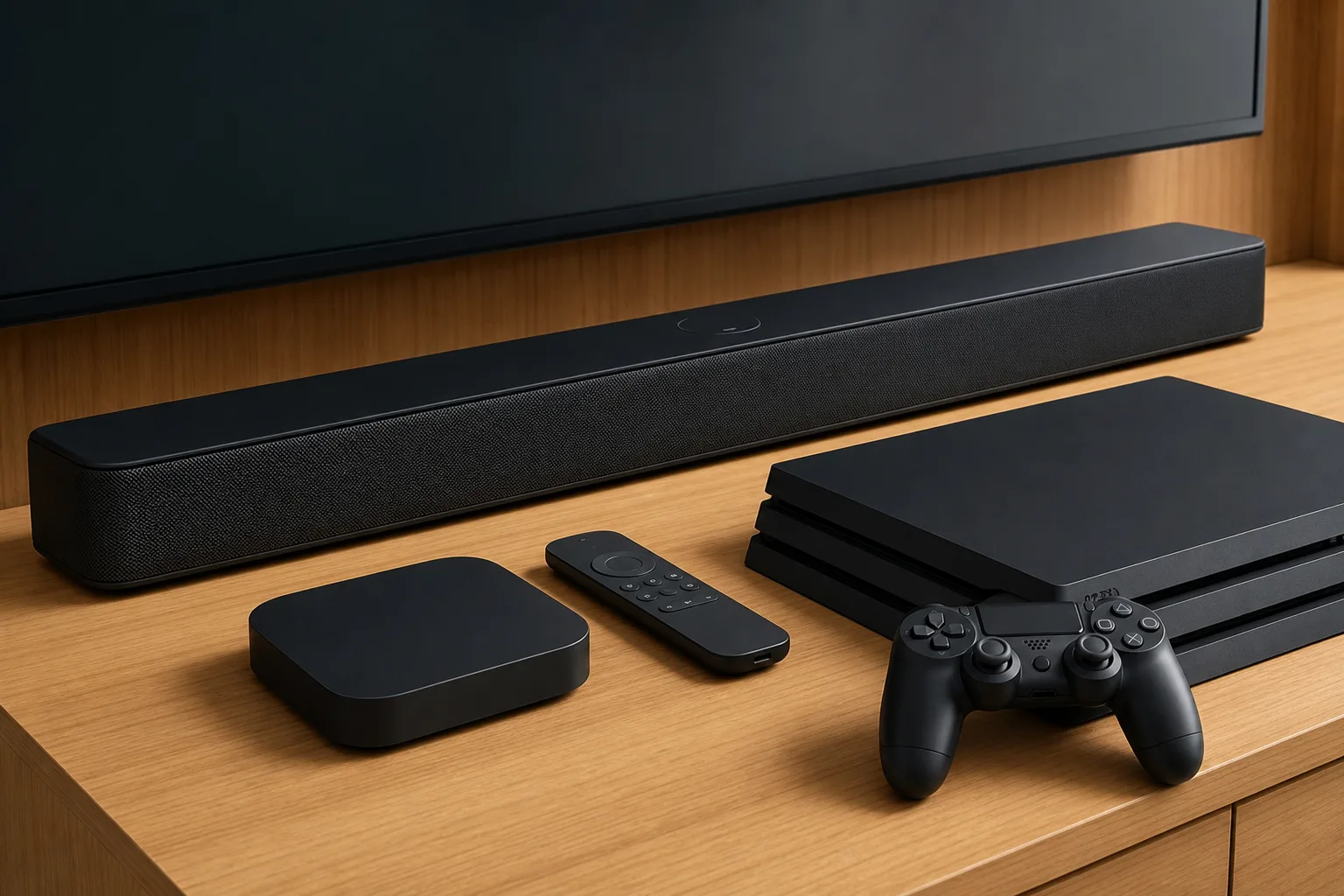 Problemloses Koppeln einer Soundbar mit Streaming-Geraeten und Spielkonsolen