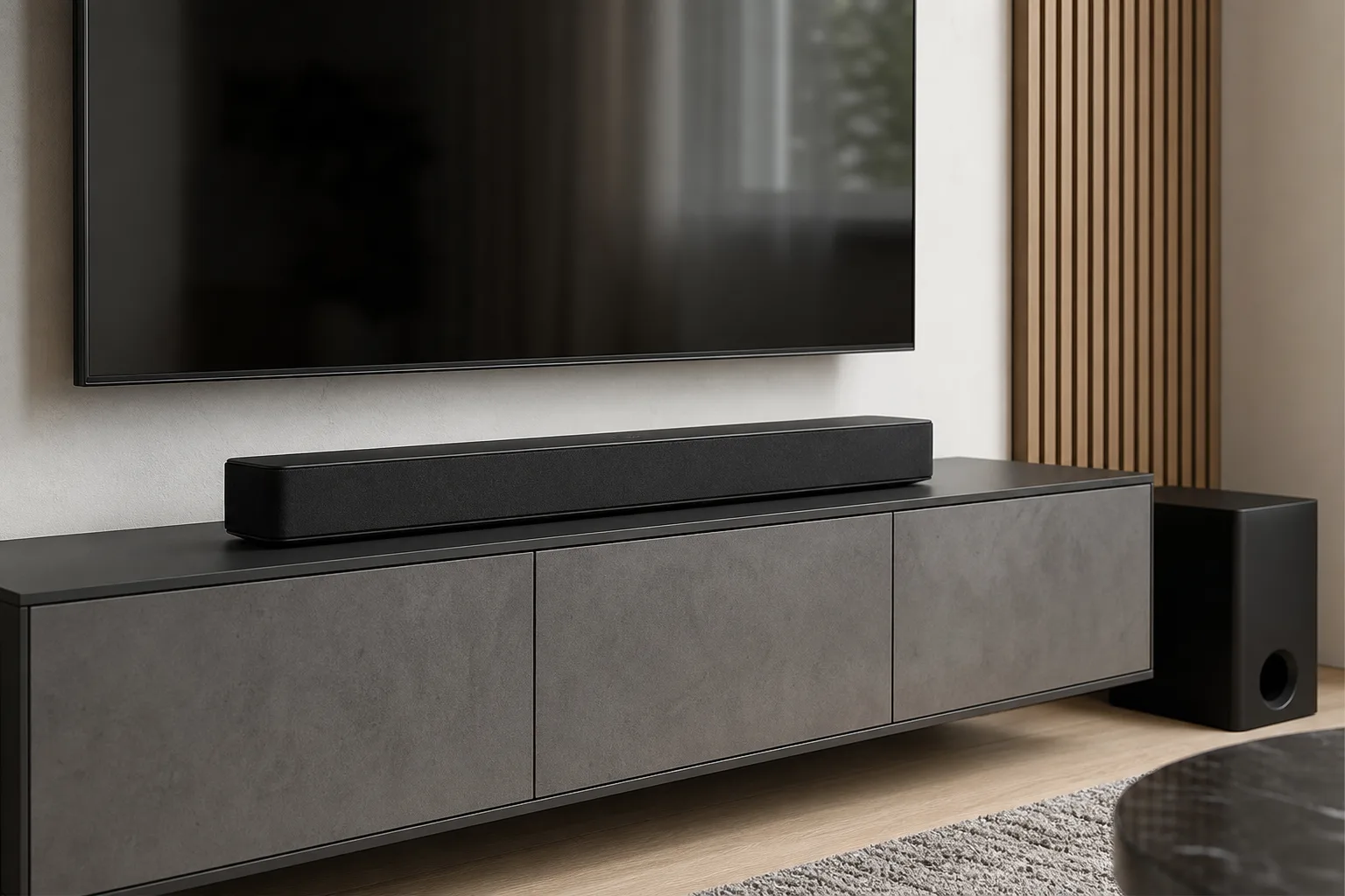 Raeumliche Akustik verbessern: So optimieren Sie Ihre Soundbar Klangqualitaet zuhause