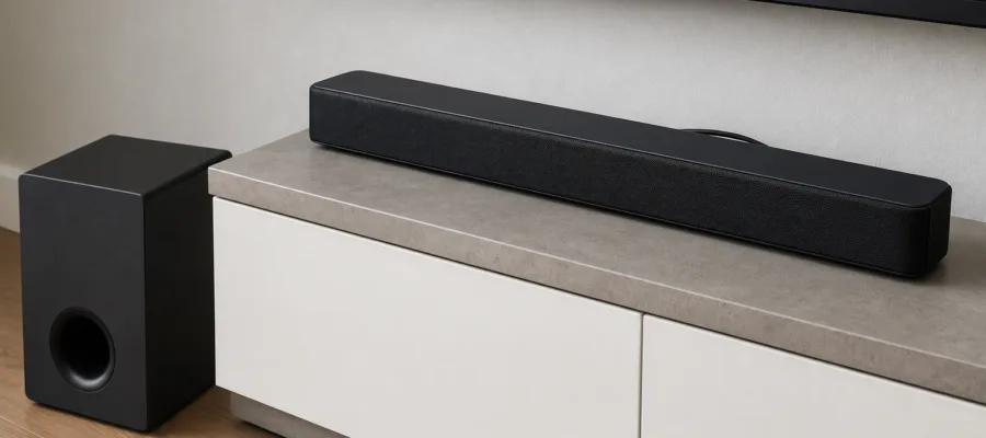 Wie man eine Soundbar mit Subwoofer verbindet und richtig konfiguriert